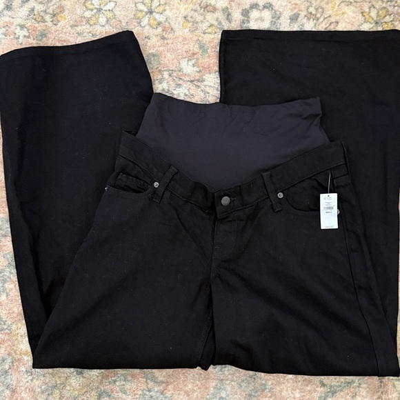 Gap jeans maternity true waistband full panel ultra soft baggy Jean size 28 6 - Picture 3 of 8